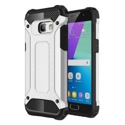 Tough Armor Υβριδική Θήκη Σιλικόνης TPU σε Συνδυαμό με Πλαστικό για Samsung Galaxy A3 (2017) - Ασημί