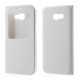 Clear PC Window View Leather Phone Cover for Samsung Galaxy A5 (2017) - White Samsung Cases Mobile