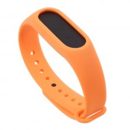 Flexible TPU Wristband Bracelet for Xiaomi Mi Band 2 - Orange