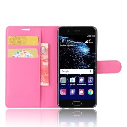 Δερμάτινη Θήκη Πορτοφόλι με Βάση Στήριξης για Huawei P10 - Φούξια Δερμάτινη Θήκη Πορτοφόλι με Βάση Στήριξης για Huawei P10 - Φούξια