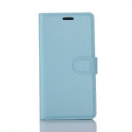 Litchi Skin Leather Card Holder Case for Huawei P10 - Baby Blue
