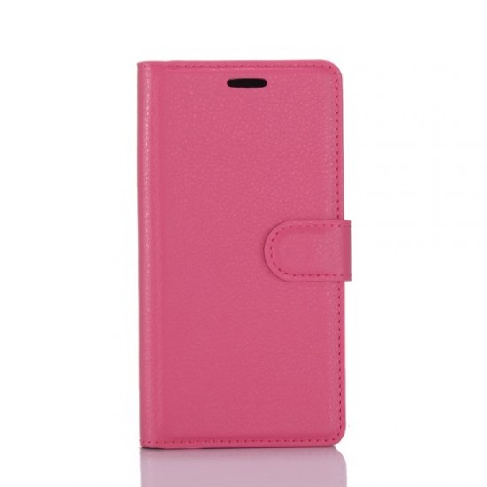 Lychee Skin Leather Card Holder Case for Samsung Galaxy S8 Plus - Rose Samsung Cases Mobile