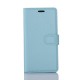 Lychee Skin Leather Stand Case with Card Slots for Samsung Galaxy S8 Plus - Baby Blue Samsung Cases Mobile