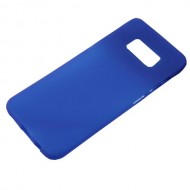 Matte Anti-fingerprint TPU Cell Phone Accessory for Samsung Galaxy S8 - Blue
