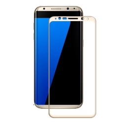 AMORUS for Samsung Galaxy S8 Plus Silk Printing Mobile Tempered Glass Screen Protector Complete Cover - Gold AMORUS for Samsung Galaxy S8 Plus Silk Printing Mobile Tempered Glass Screen Protector Complete Cover - Gold