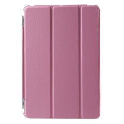 Δερμάτινη Θήκη Βιβλίο Tri-fold με Βάση Στήριξης με Αποσπώμενη Πλάτη για iPad Mini 3 2 1 - Ροζ