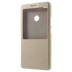 Δερμάτινη Θήκη Βιβλίο Smart Cover με Βάση Στήριξης για Xiaomi Mi Max - Χρυσαφί
