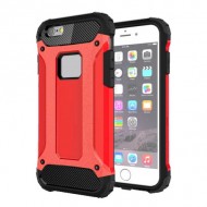 Tough Armor Υβριδική Θήκη Σιλικόνης TPU σε Συνδυαμό με Πλαστικό για iPhone 6s Plus / 6 Plus - Κόκκινο
