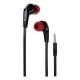 Langston JD88 3.5mm Flat Cable In-ear Stereo Earphone w/ Mic for iPhone Samsung HTC - Black  Headsets