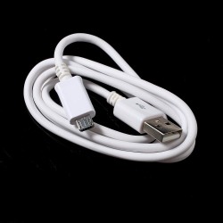 Καλώδιο Φόρτισης και Δεδομένων με Έξοδο Micro USB 1 m - Λευκό Καλώδιο Φόρτισης και Δεδομένων με Έξοδο Micro USB 1 m - Λευκό