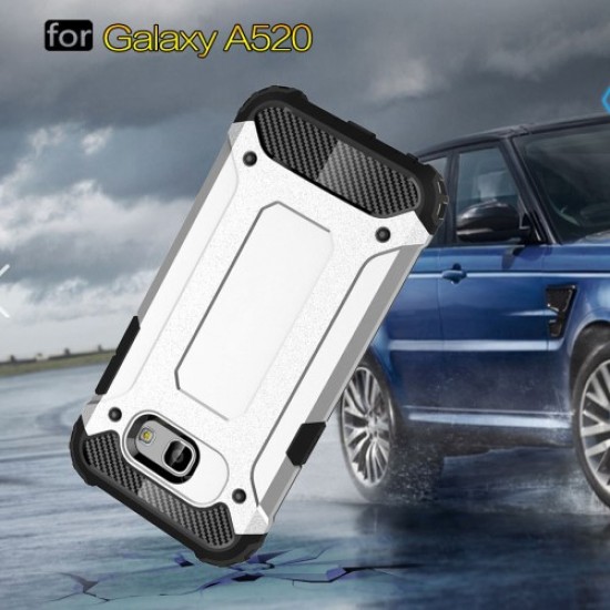 Tough Armor Υβριδική Θήκη Σιλικόνης TPU σε Συνδυαμό με Πλαστικό για Samsung Galaxy A5 (2017) - Χρυσαφί Samsung Θήκες Κινητών