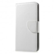 Stand Leather Wallet Cover for iPhone 6s Plus/6 Plus - White
