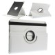 360 Degree Rotary Stand Litchi Grain Leather Cover for iPad Air 2 - White Apple Cases Tablet