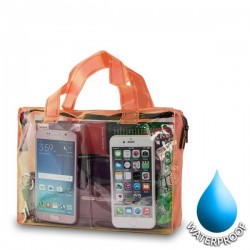 Αδιάβροχη Τσάντα  για Κινητά Διαστάσεις: 19x26cm - Πορτοκαλί