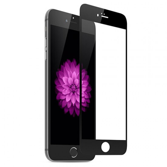 Complete Cover Tempered Glass Screen Film for iPhone 6 4,7-inch / 6s (Asashi Glass) - Black Apple Screen Protectors