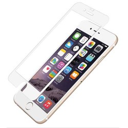 Σκληρυμένο Γυαλί (Tempered Glass) Προστασίας Οθόνης Πλήρης Κάλυψης για iPhone 6 6s (Ιαπωνικό Γυαλί Asashi) - Λευκό