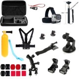 23-in-1 Outdoor Accessories Kit with Chest Belt, Headstrap, Wrist Strap, Monopod for GoPro Hero 4/3+/3/2/1 SJ4000 Xiaomi Yi