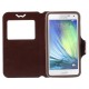 Universal Crazy Horse Window View Leather Case for Samsung Galaxy A7, Size: 151 x 80 x 10mm - Brown Samsung Cases Mobile
