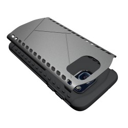 Θήκη Σιλικόνης TPU σε Συνδυασμό με Πλαστικό για Samsung Galaxy S7 edge G935 - Γκρι Θήκη Σιλικόνης TPU σε Συνδυασμό με Πλαστικό για Samsung Galaxy S7 edge G935 - Γκρι