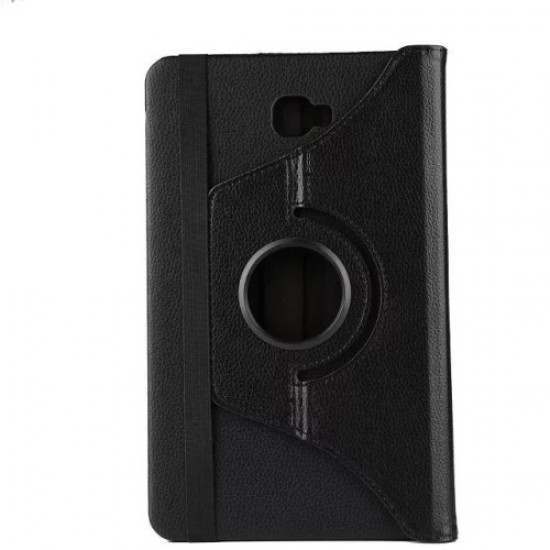Litchi Texture Rotary Stand Leather Case for Samsung Galaxy Tab A 10.1 (2016) T580 T585 - Black Samsung Cases Mobile Tablet