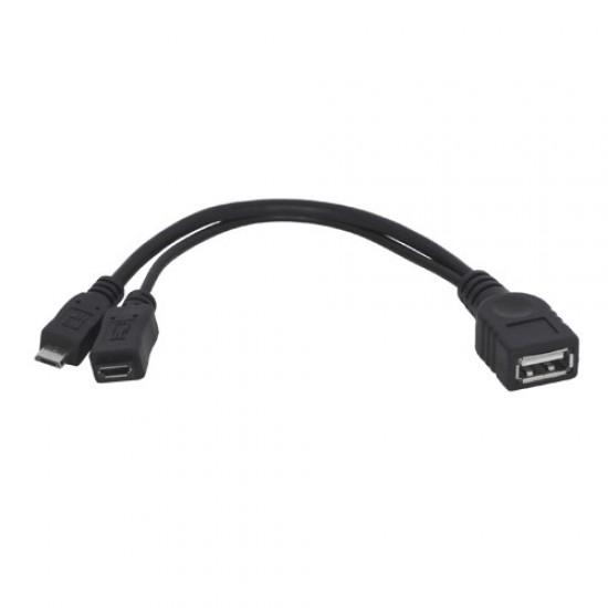 Καλώδιο Micro USB Host OTG με Micro USB για Samsung i9500 i9100 i9300 i9220 i9250 - Μαύρο Καλώδια Αντάπτορες και Φορτιστές