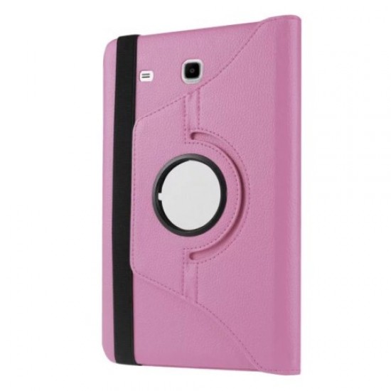 For Samsung Galaxy Tab E 9.6 T560 / T561 Rotary Stand Leather Cover - Pink Samsung Cases Mobile Tablet