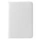 For iPad mini 4 Lychee 360-Rotation Stand Leather Tablet Case - White Apple Cases Tablet