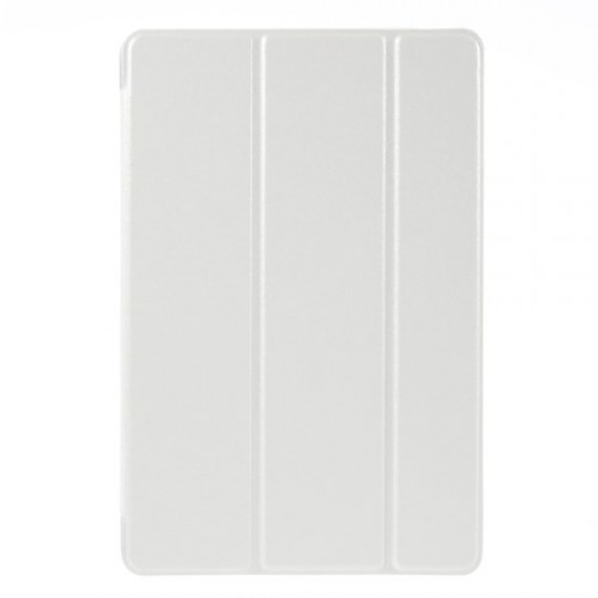 Δερμάτινη Θήκη Βιβλίο Tri-Fold με Βάση Στήριξης (Όψη Μεταξιού) για iPad Mini 4 - Λευκό Apple Θήκες Tablet