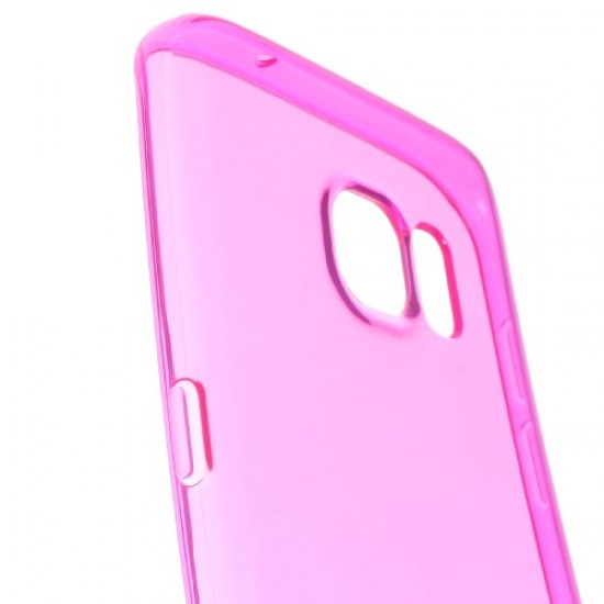 Θήκη Σιλικόνης TPU Ημιδιάφανη για Samsung Galaxy S7 Edge G935 - Ροζ Samsung Θήκες Κινητών