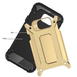 Tough Armor Υβριδική Θήκη Σιλικόνης TPU σε Συνδυαμό με Πλαστικό για Samsung Galaxy A3 SM-A310F (2016) - Χρυσαφί