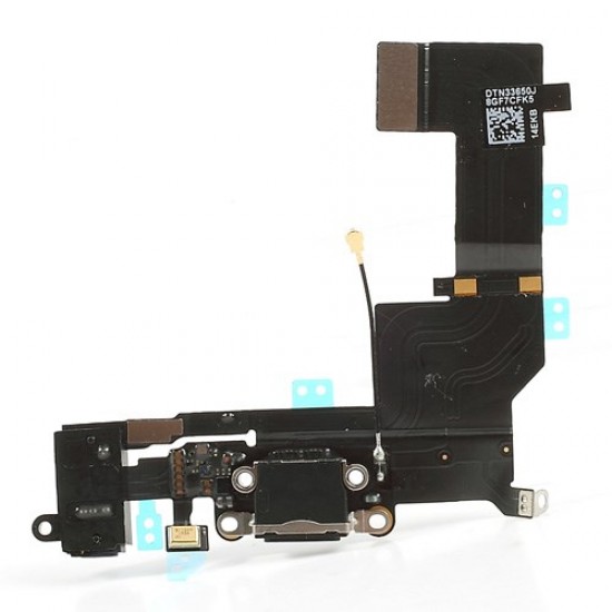 For iPhone 5s Dock Connector Charging Port Flex Cable Replacement OEM - Black Apple Parts