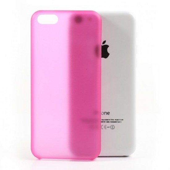 0.3mm Ultra Slim Plastic Cover for iPhone 5C - Rose Apple Cases Mobile